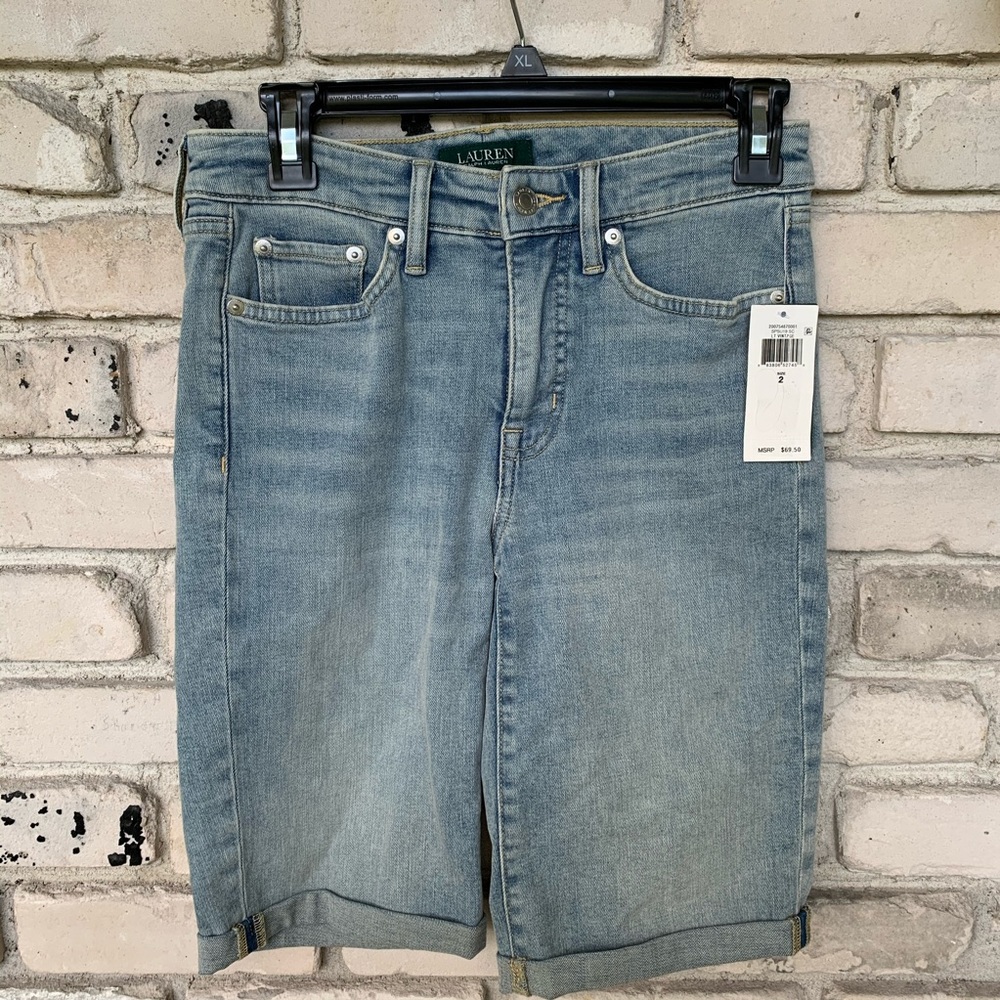 Lauren Ralph Lauren light blue Bermuda shorts. NWT